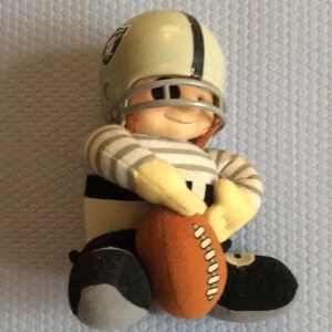 Oakland Raiders huddles mascot doll 1983 by Tudor Games NFL 8”